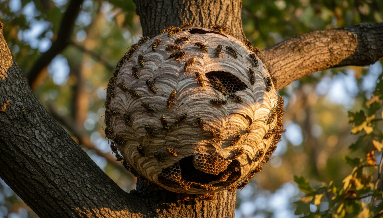 découvrez comment identifier et détruire un nid de frelon asiatique, la durée de vie de ces insectes et les risques qu'ils représentent pour la santé et l'environnement.