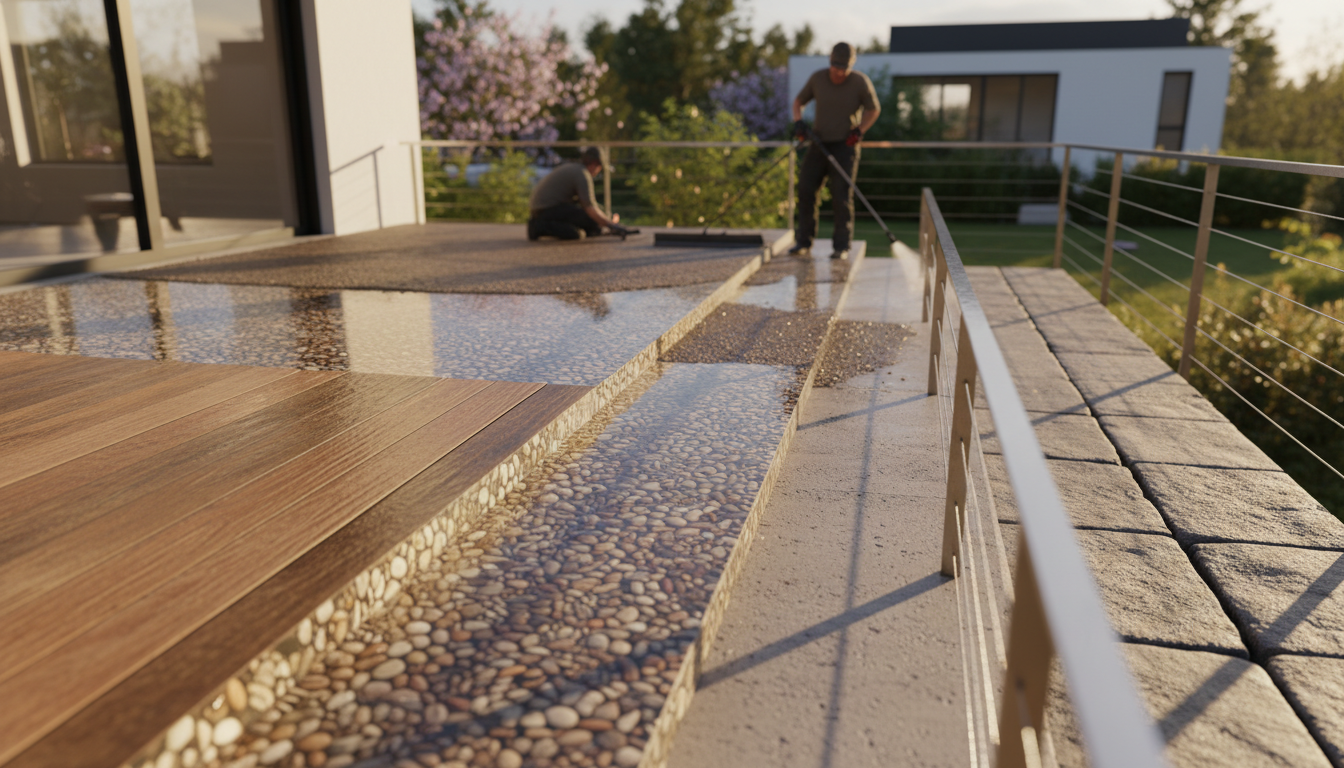 découvrez les avantages d'une terrasse en résine, les étapes de sa pose et les conseils pour son entretien afin de profiter d'un espace extérieur durable et esthétique.