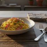 découvrez notre recette gourmande et légère de courge spaghetti carbonara, une alternative saine et savoureuse pour un repas équilibré et délicieux.