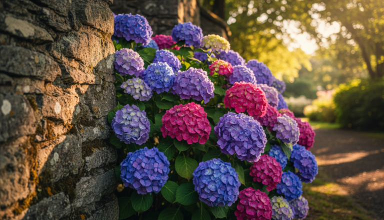 découvrez où planter un hortensia pour qu'il s'épanouisse : conseils sur la distance idéale par rapport au mur et l'exposition optimale au soleil.