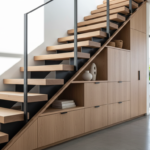 découvrez 10 idées astucieuses pour aménager et optimiser l'espace sous un escalier ouvert grâce à des rangements malins et pratiques.