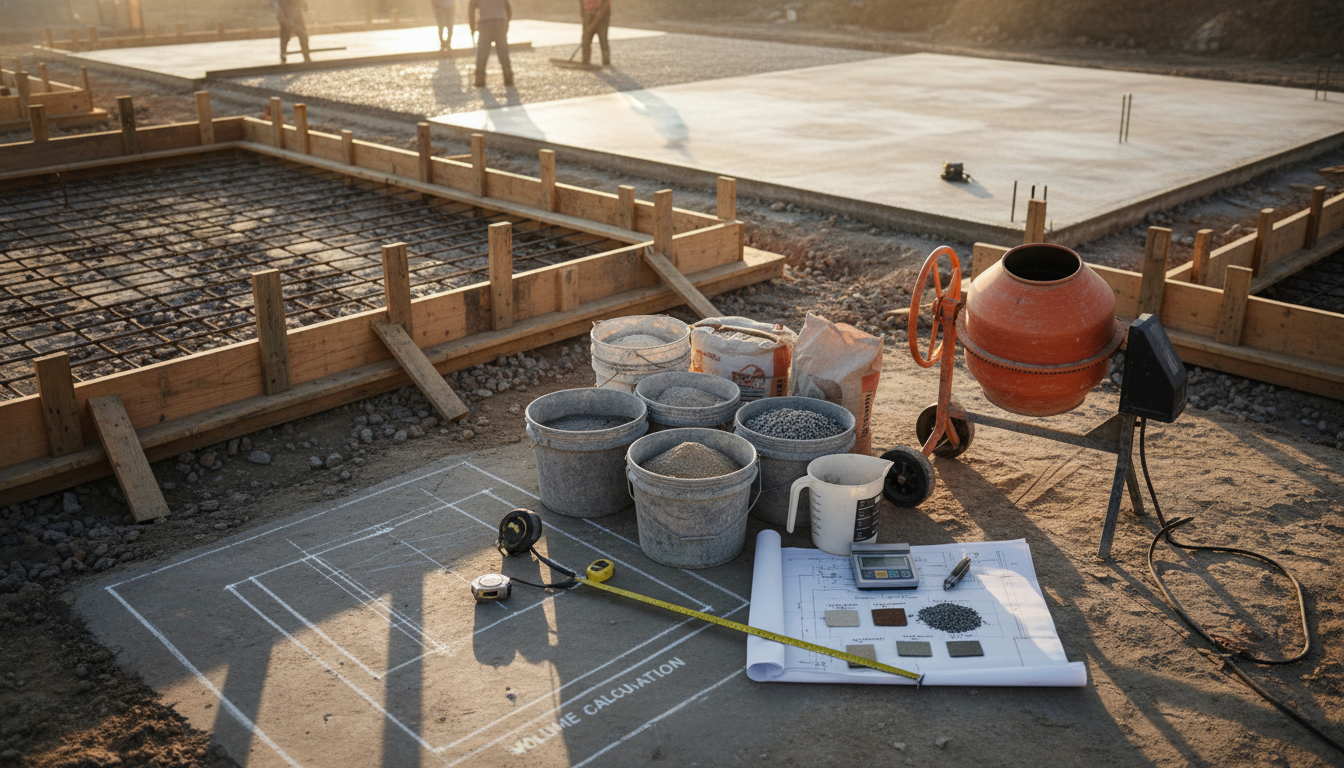 découvrez comment calculer le volume, doser correctement le béton et suivre les étapes essentielles pour réaliser votre dalle en béton avec succès.