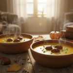 découvrez notre recette réconfortante de soupe châtaigne et potimarron, parfaite pour savourer les saveurs chaleureuses de l'automne.