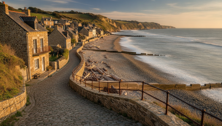 explorez vauville, un village préservé du calvados, et profitez de sa plage sauvage pour une escapade nature authentique en normandie.